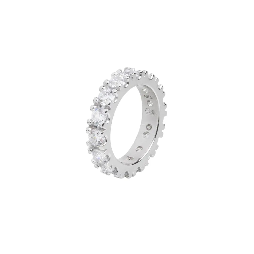 Anello Milano in argento con zirconi bianchi - collezione Nuance Adami Gioielli