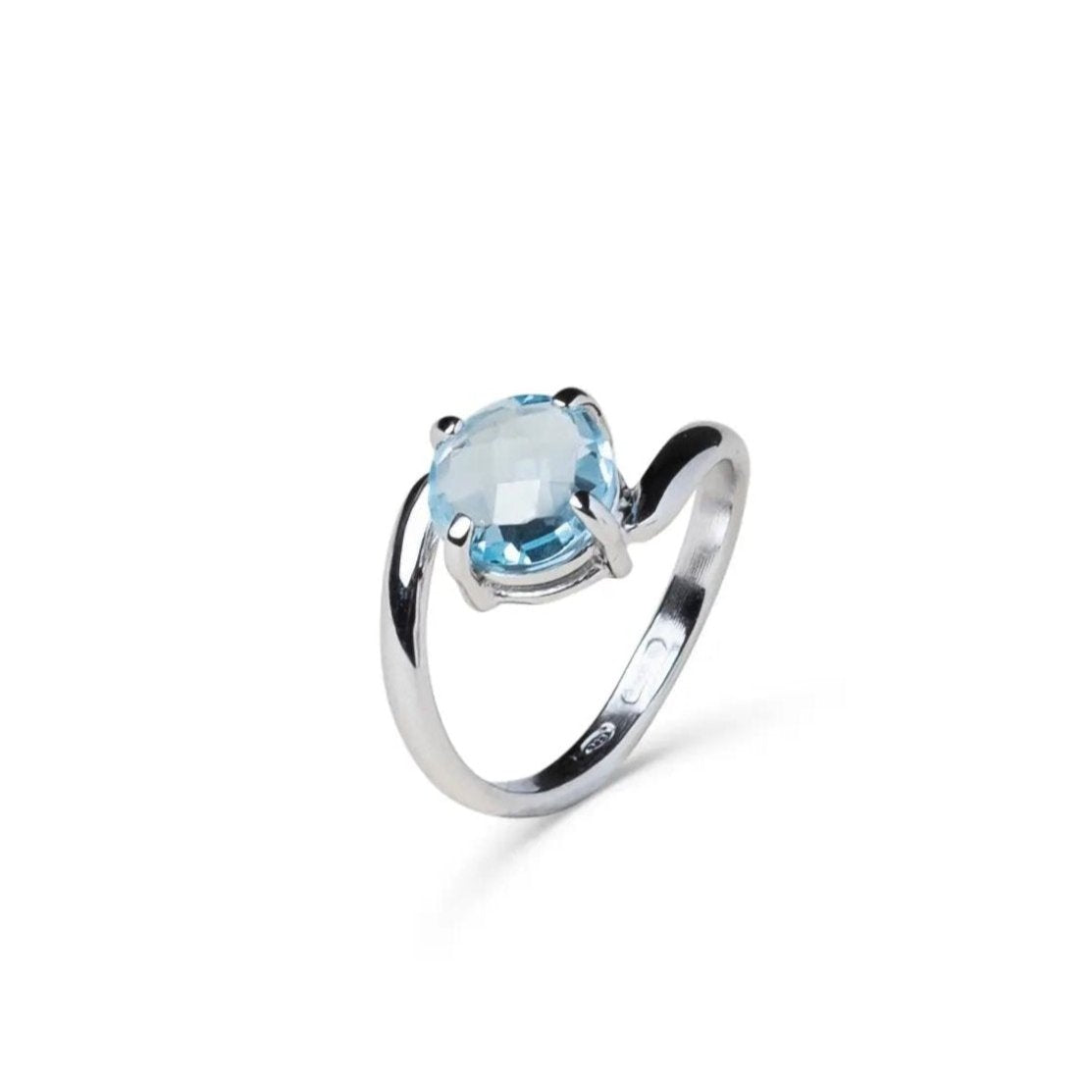 Anello Natura color topazio in argento 925 e pietre naturali - collezione Natura - Adami Gioielli