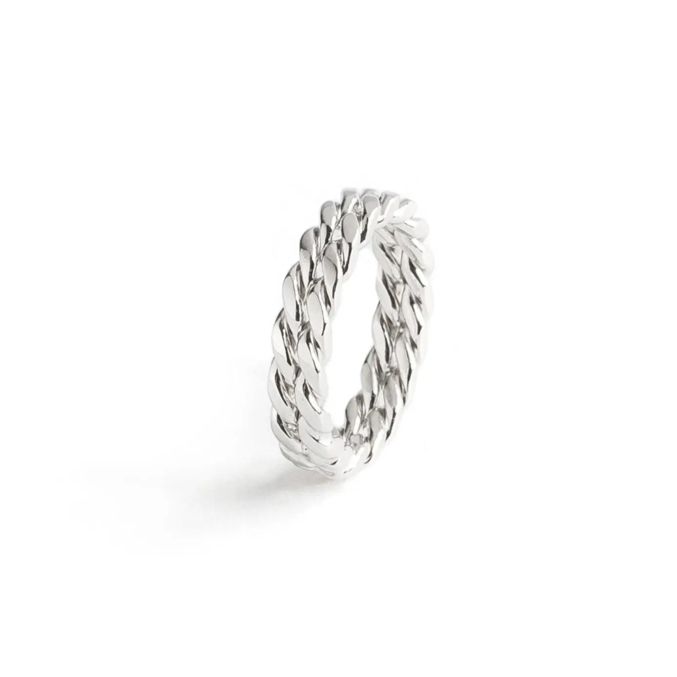 Anello Wires Doppio battuto in argento 925 attorcigliato - collezione Basic Adami Gioielli