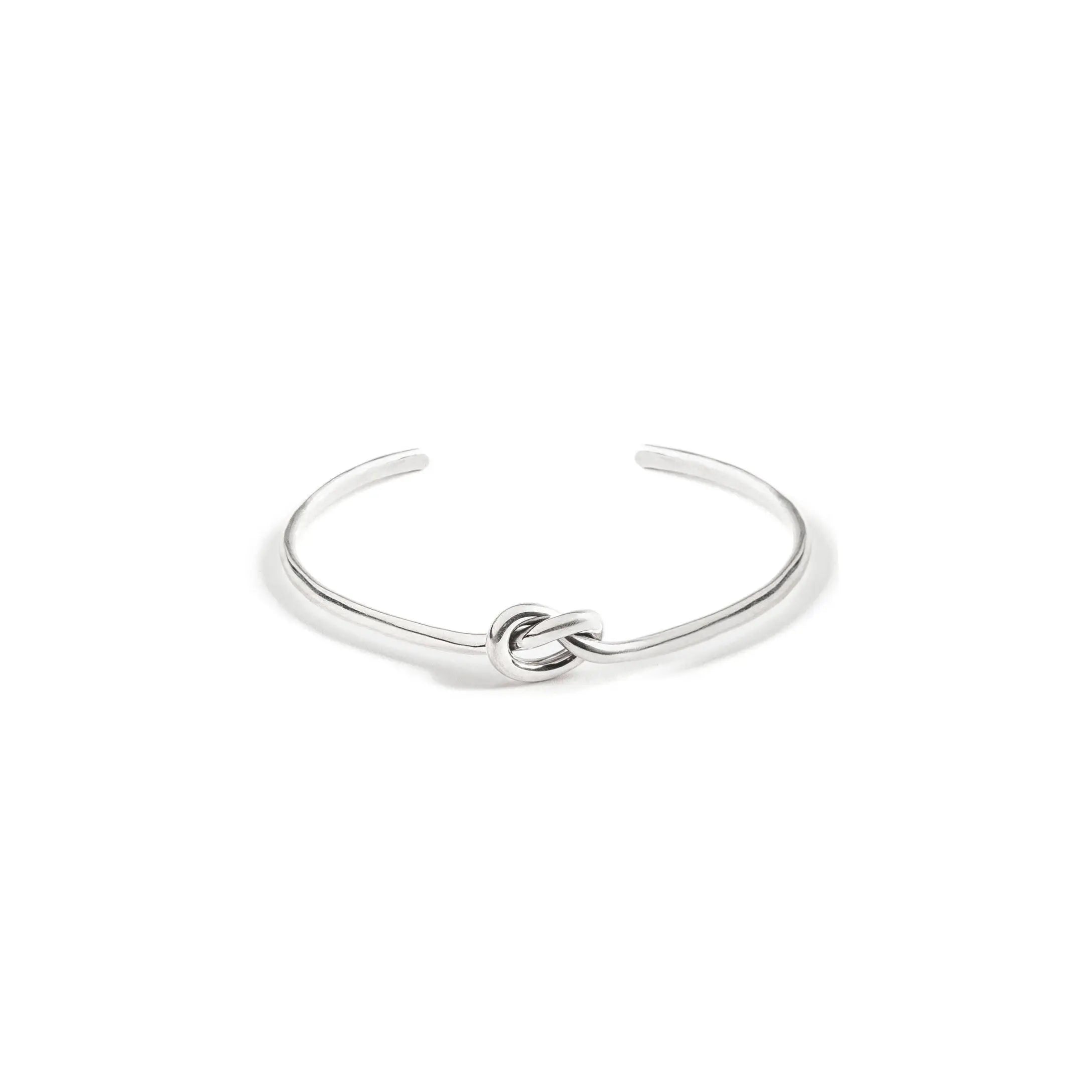 Bracciale Schiava Nodo in argento 925 con nodo centrale - collezione Basic Adami Gioielli