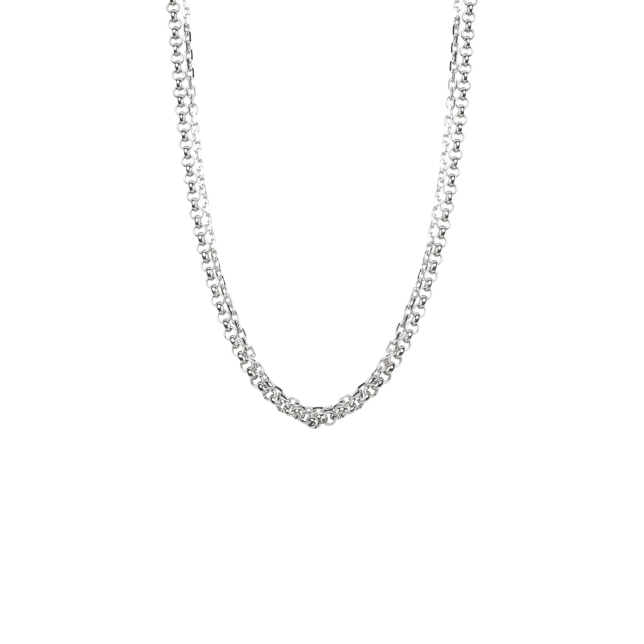 Collana Basic Doppia in argento 925 - collezione Basic Adami Gioielli 