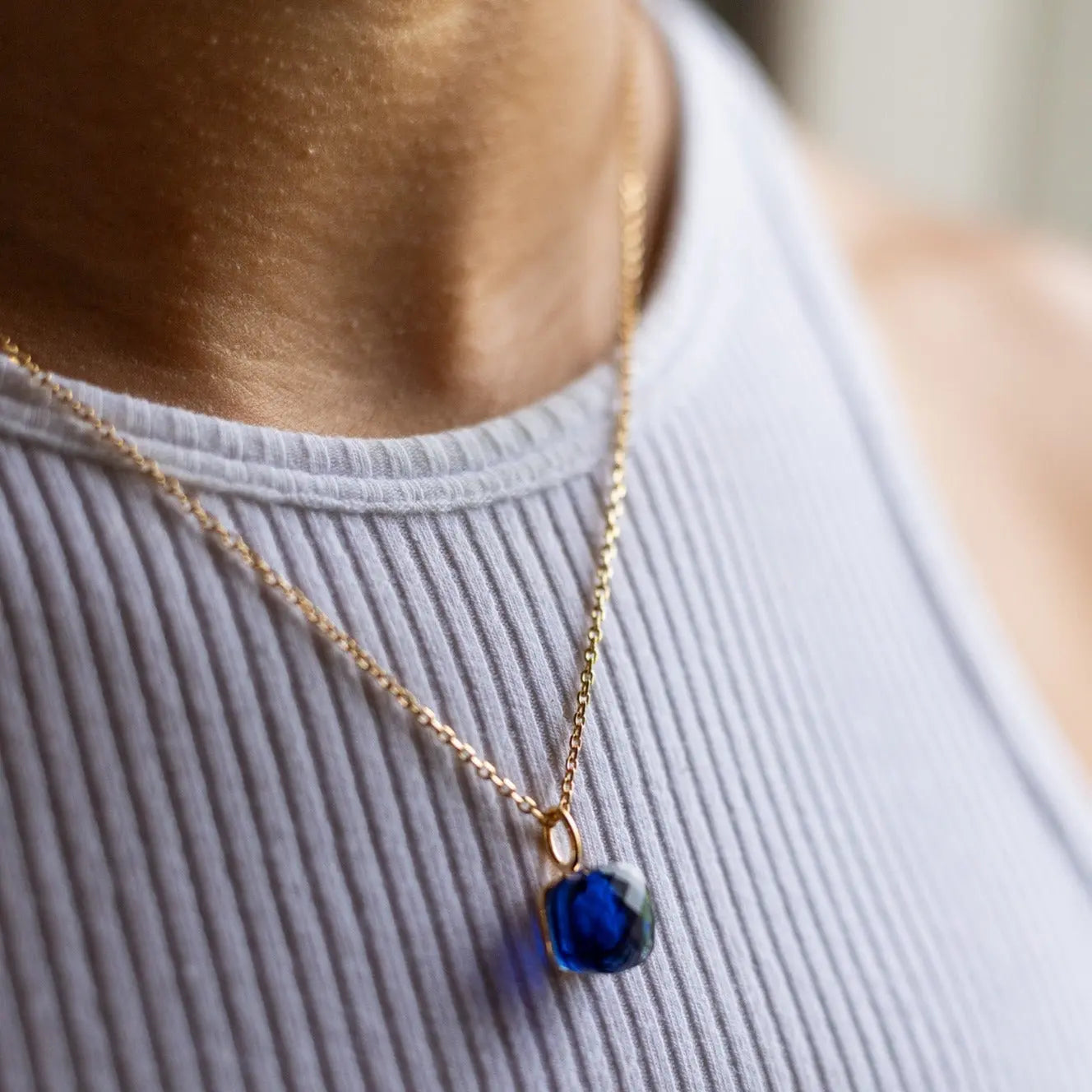 Collana Manhattan in argento 925 blu- collezione Manhattan Adami Gioielli