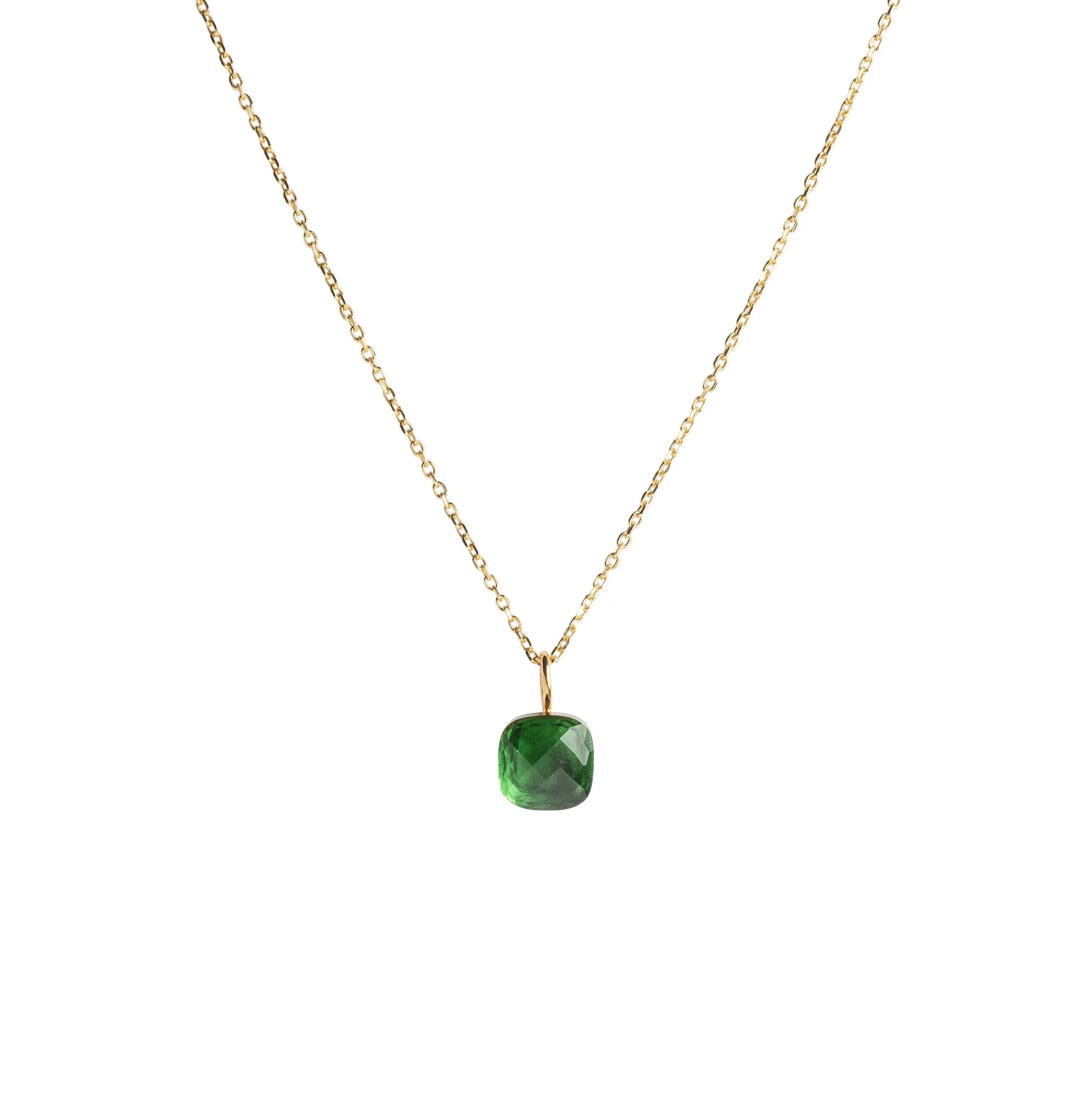 Collana Manhattan in argento 925 verde- collezione Manhattan Adami Gioielli