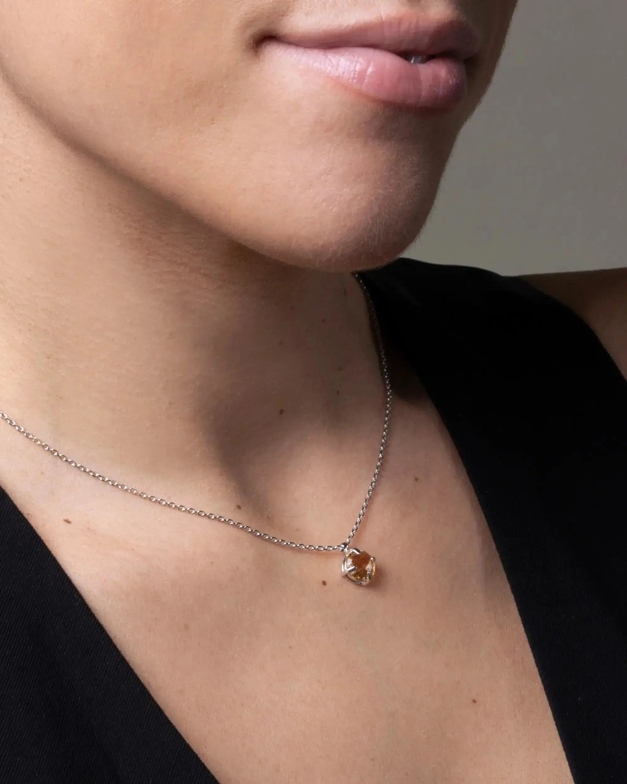 Collana Natura color rosa in argento 925 e pietre naturali - collezione Natura Adami Gioielli 
