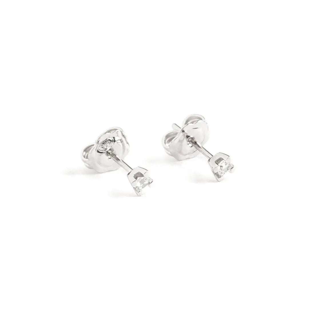 Orecchini Luce bianchi in argento 925 - collezione Basic Adami Gioielli