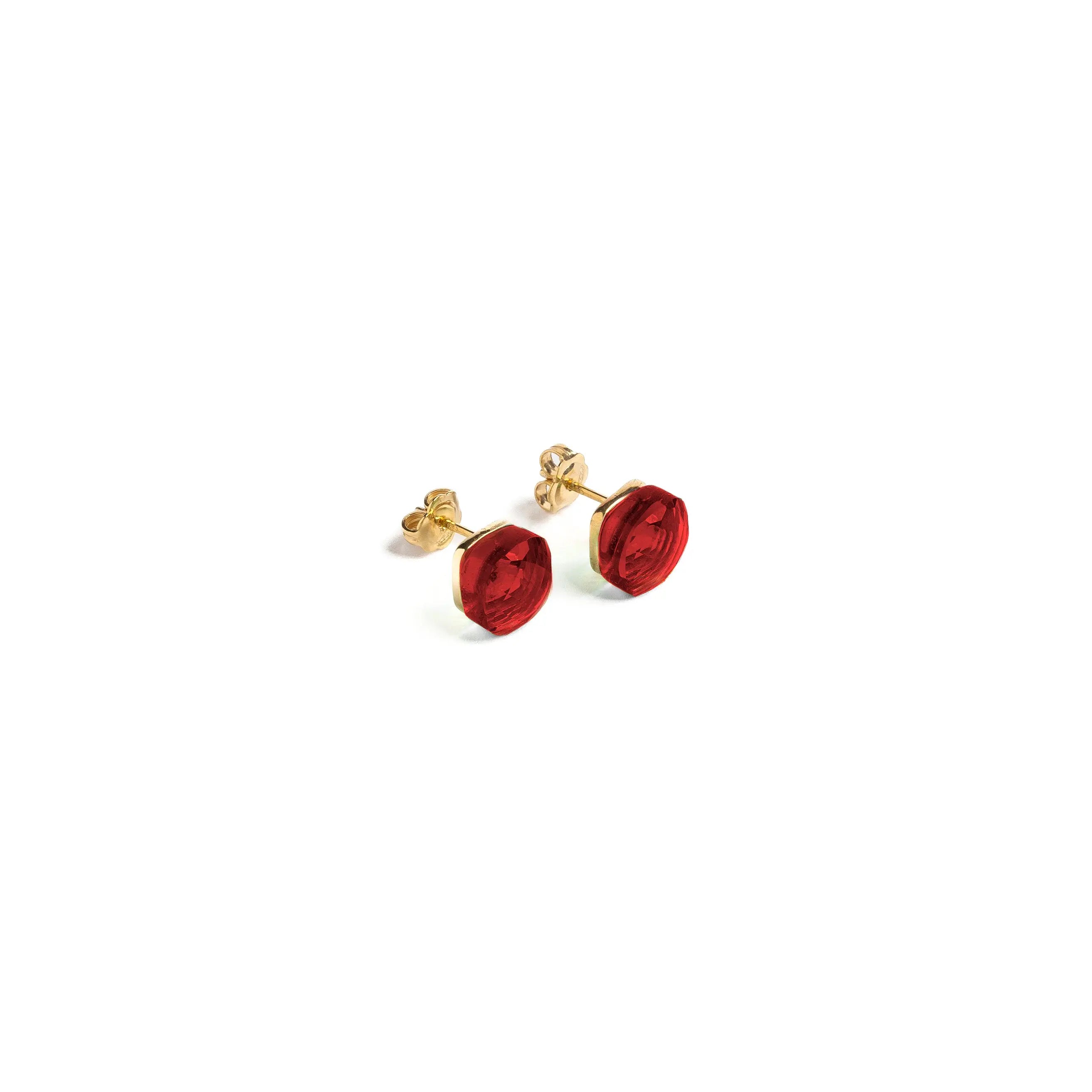 Orecchini Manhattan rossi in argento 925 - collezione Manhattan Adami Gioielli